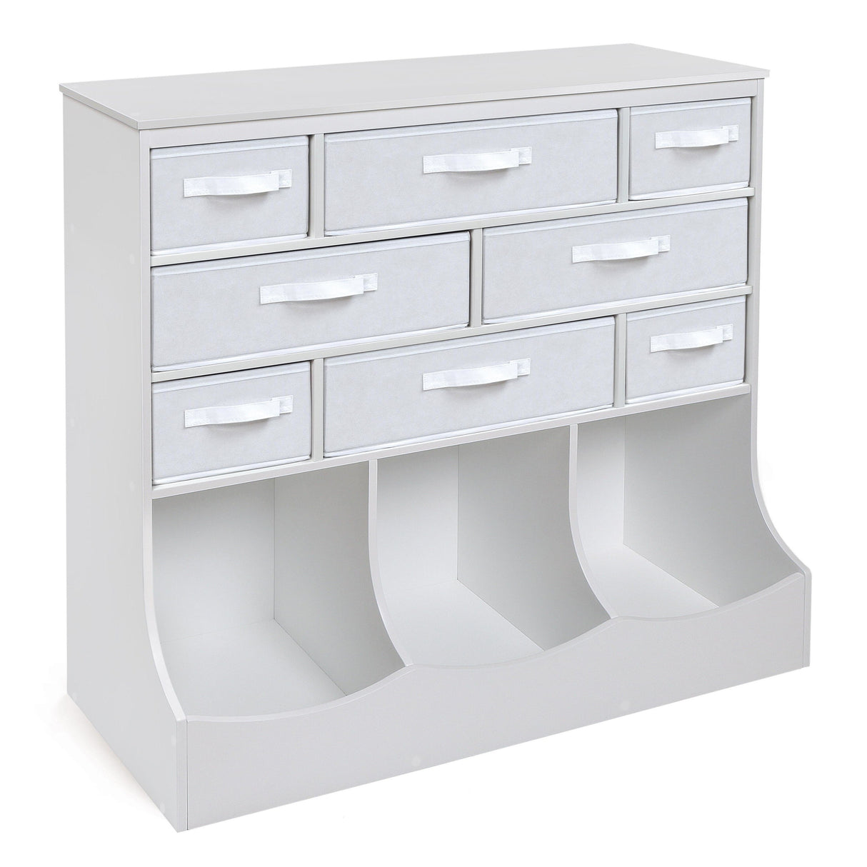 Storage Station with Eight Baskets and Three Bins