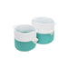 StorageWorks 100%Natural Cotton Rope Hand-Woven Baskets-Two Color Design 2 Pack
