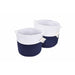 StorageWorks 100%Natural Cotton Rope Hand-Woven Baskets-Two Color Design 2 Pack