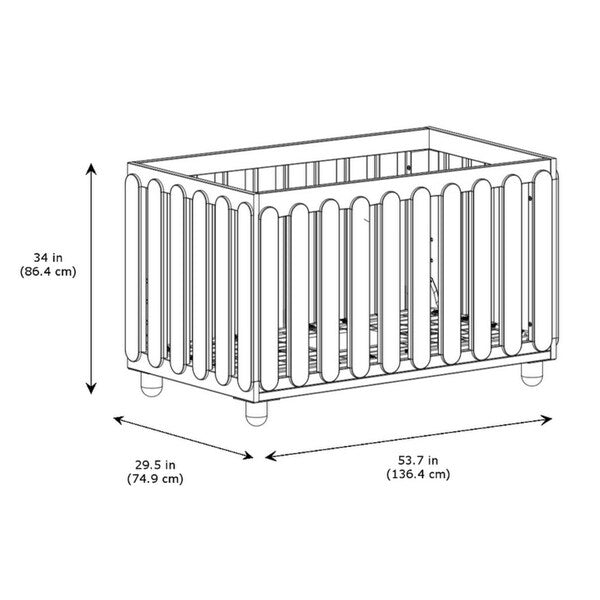 Storkcraft Sienna 3-in-1 Convertible Crib with Adjustable Height Mattress for Infant or Toddler