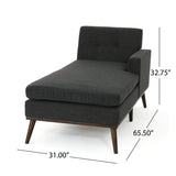 Stormi Tufted Chaise Lounge by Christopher Knight Home