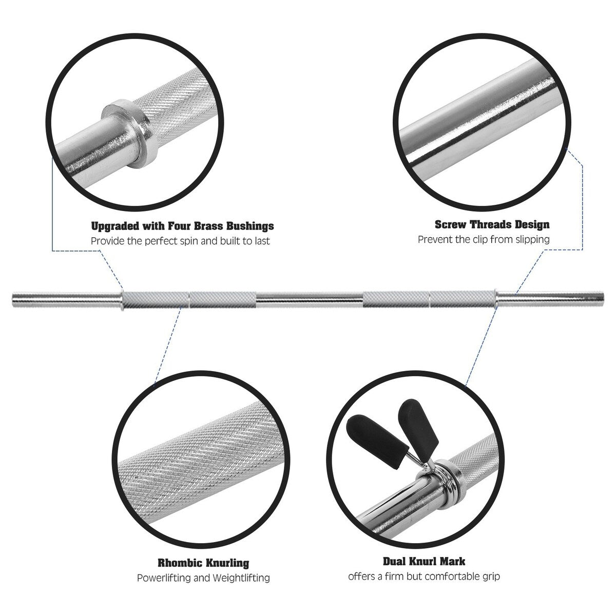 Straight Bar Strength Training Home Fitness Equipment Cross Weightlifting