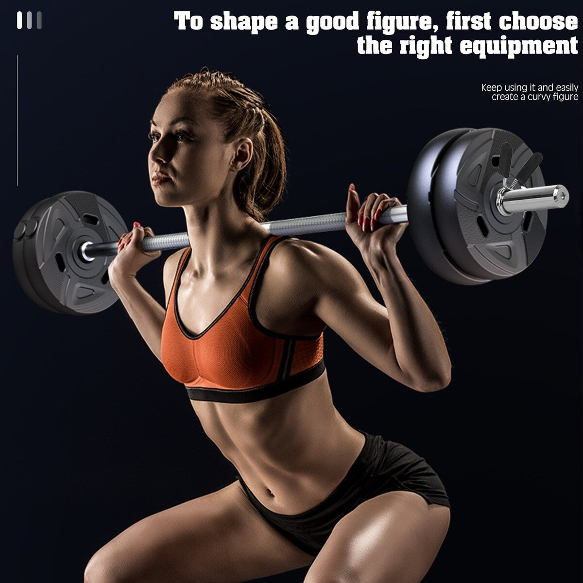 Straight Bar Strength Training Home Fitness Equipment Cross Weightlifting