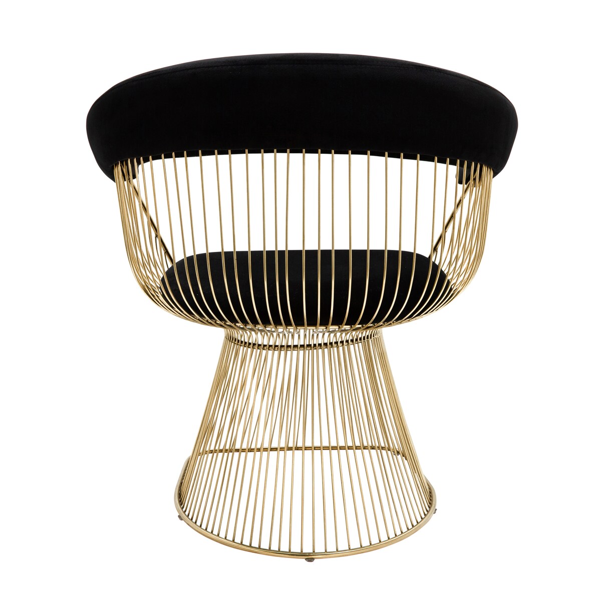 Strand Chair, Black, gold 30.0"H - 27.0" x 23.5" x 30.0"