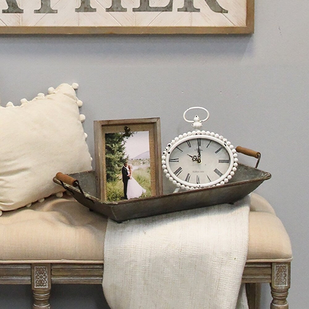 Stratton Home Decor Allie Table Clock