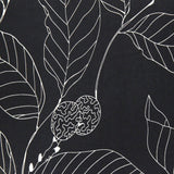 Stratton Home Decor Black Leaf Outline 18" Square Pillow