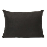 Stratton Home Decor Black Ribbed Lumbar Pillow