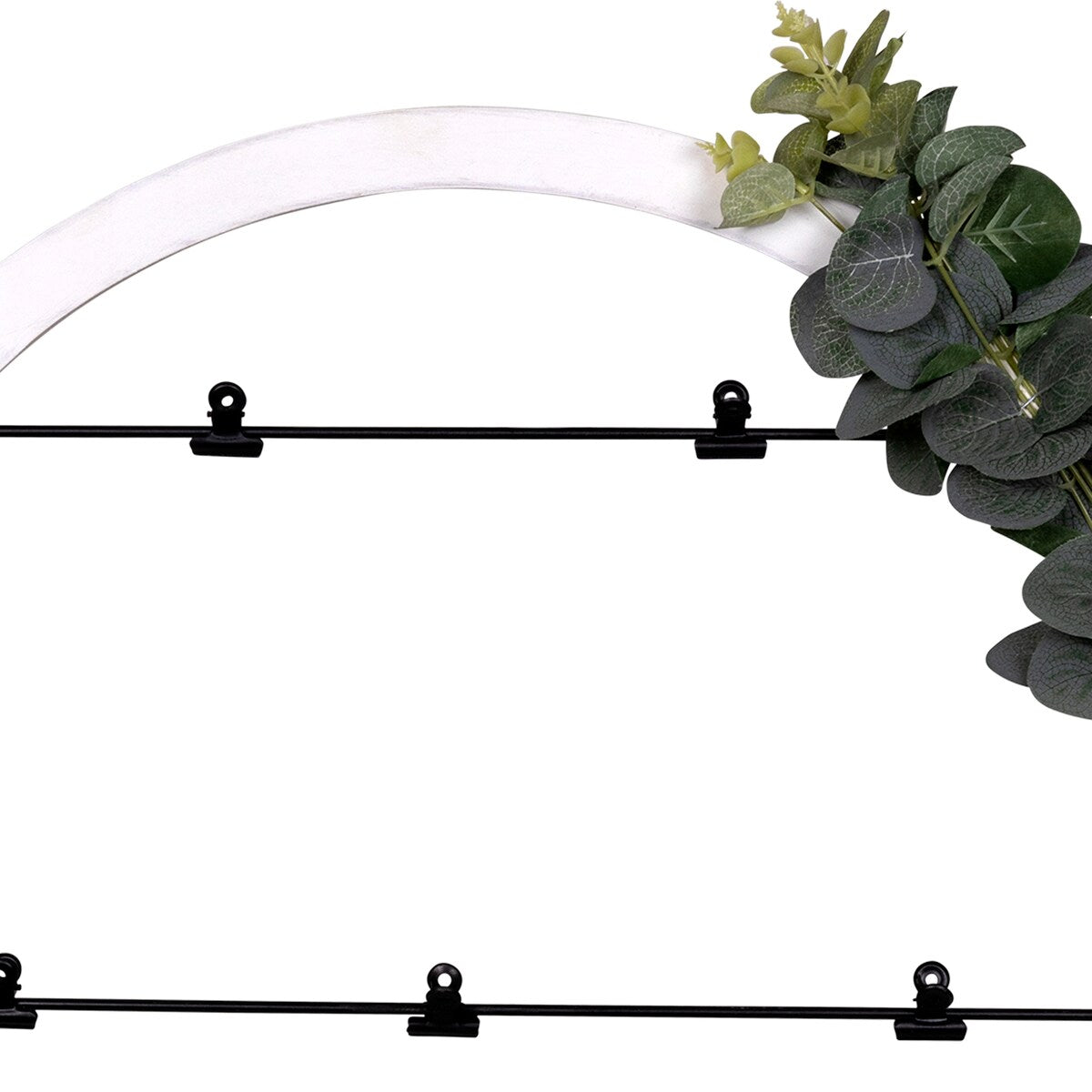 Stratton Home Decor Eucalyptus White Photo Holder Wall Decor