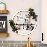 Stratton Home Decor Eucalyptus White Photo Holder Wall Decor