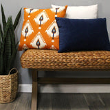 Stratton Home Decor White Tweed 18" Square Pillow