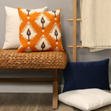Stratton Home Decor White Tweed 18" Square Pillow