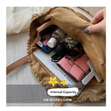 Straw Handbags Women Handwoven Round Corn Straw Bags Natural Chic Hand Large Summer Beach Tote Woven Handle Shoulder Bag