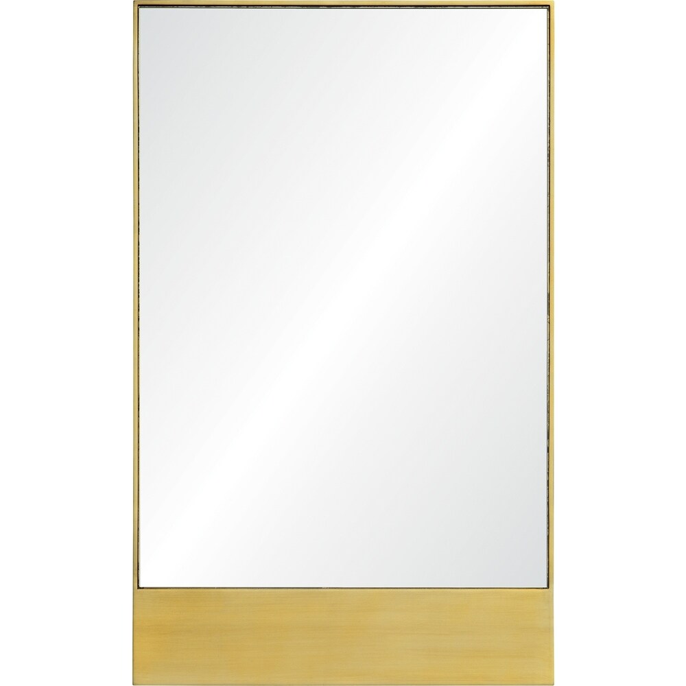 Strick & Bolton Gold Leaf Pine Wood Mirror