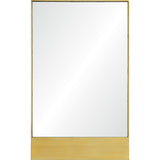 Strick & Bolton Gold Leaf Pine Wood Mirror