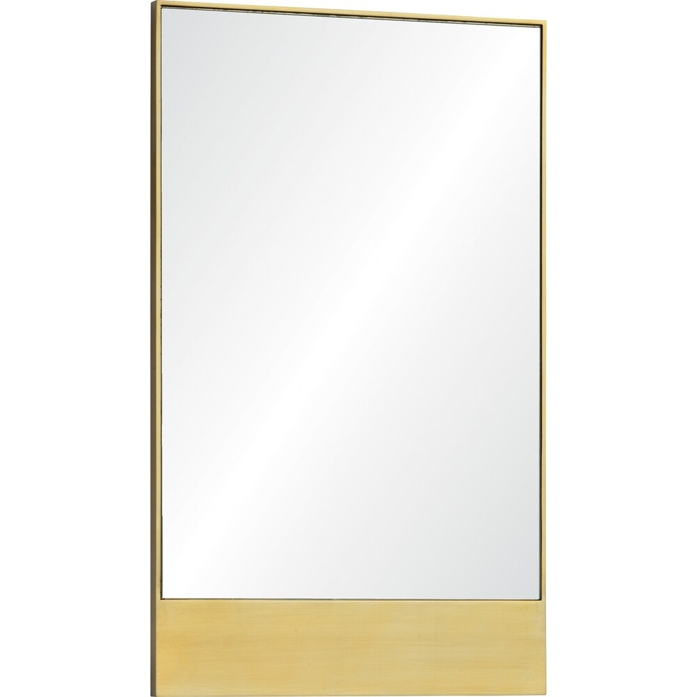 Strick & Bolton Gold Leaf Pine Wood Mirror
