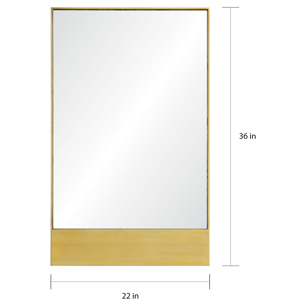 Strick & Bolton Gold Leaf Pine Wood Mirror