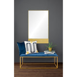 Strick & Bolton Gold Leaf Pine Wood Mirror