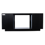 SEI Furniture Delauro Color Changing Electric Fireplace Media TV Stand with Storage