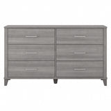 Transitional Grain-textured Grey Dresser