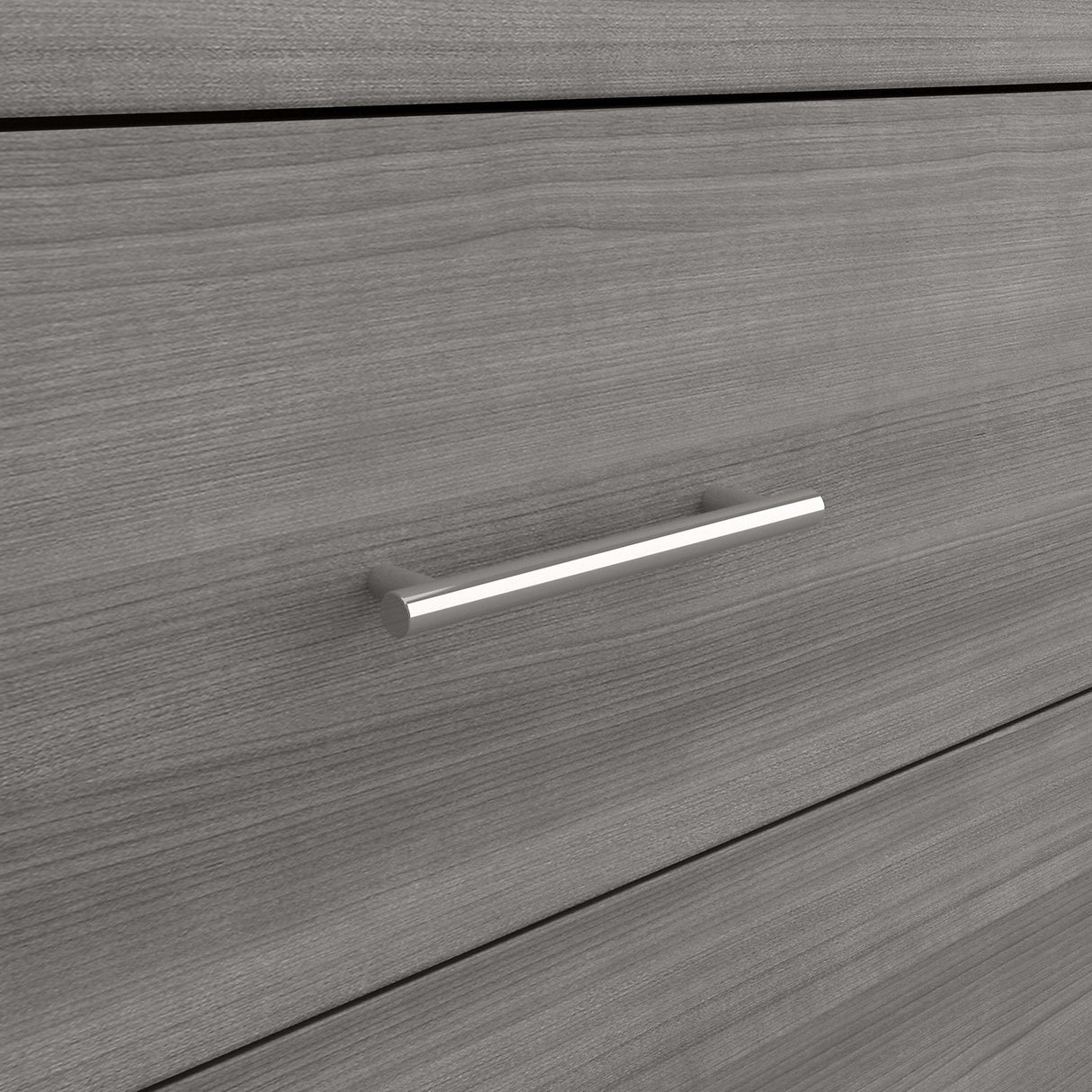 Transitional Grain-textured Grey Dresser