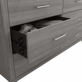 Transitional Grain-textured Grey Dresser