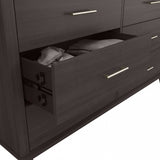 Transitional Grain-textured Grey Dresser