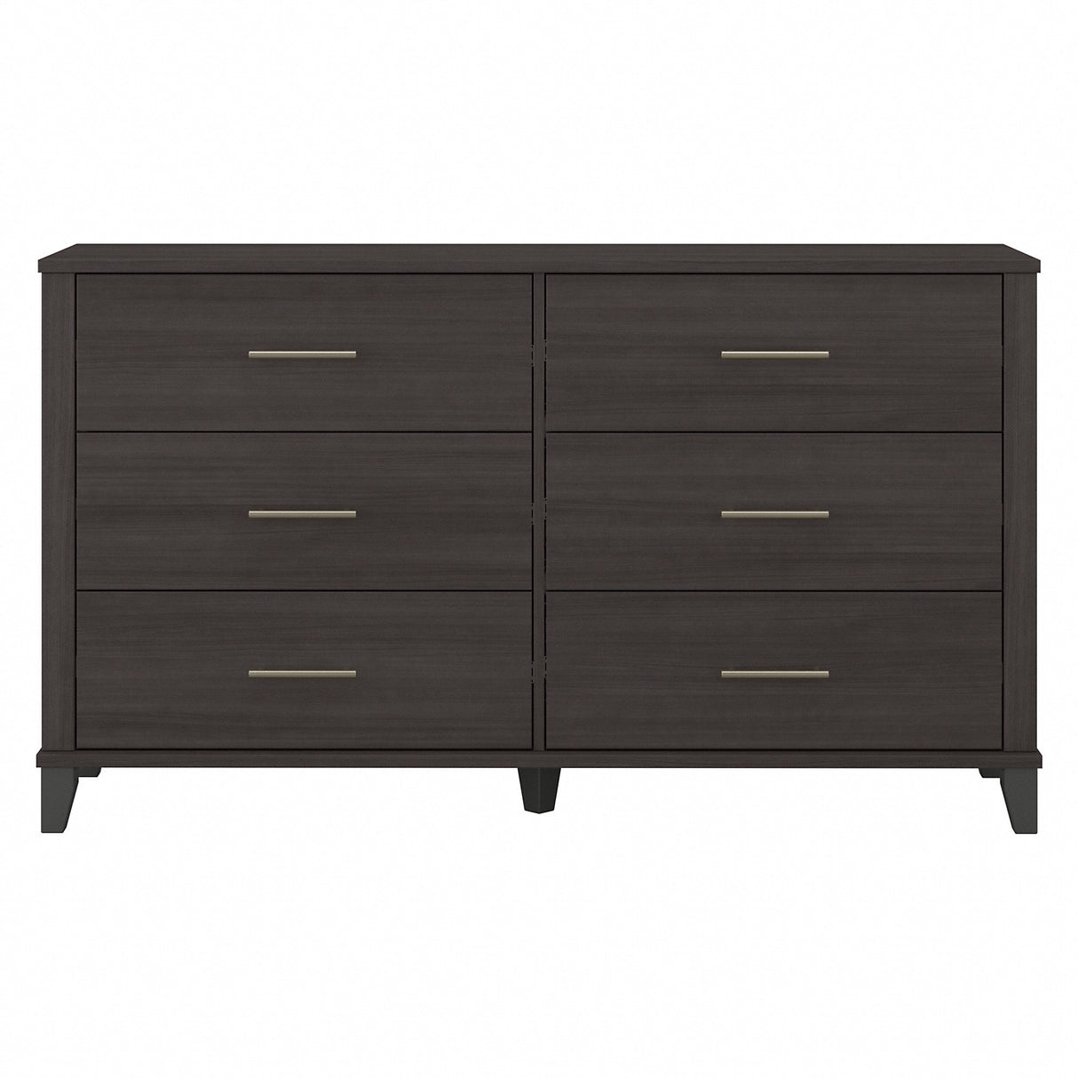 Transitional Grain-textured Grey Dresser
