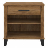 Transitional Grey Ash Nightstand