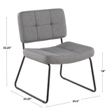 Strick & Bolton Lambert Lounge Chair and Ottoman Set