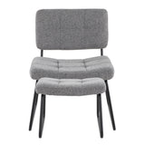 Strick & Bolton Lambert Lounge Chair and Ottoman Set