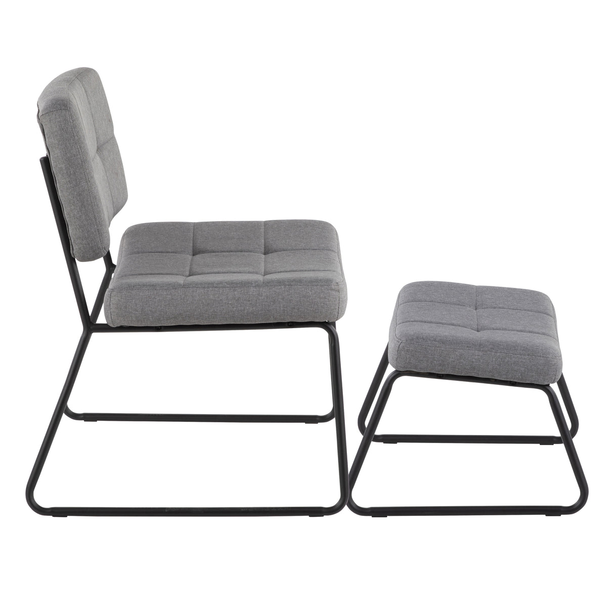 Strick & Bolton Lambert Lounge Chair and Ottoman Set