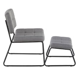 Strick & Bolton Lambert Lounge Chair and Ottoman Set