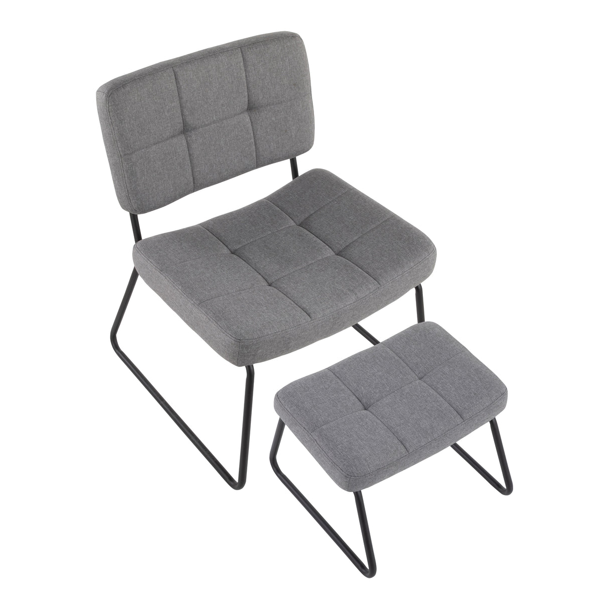 Strick & Bolton Lambert Lounge Chair and Ottoman Set