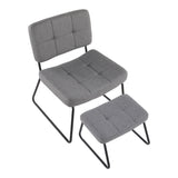 Strick & Bolton Lambert Lounge Chair and Ottoman Set