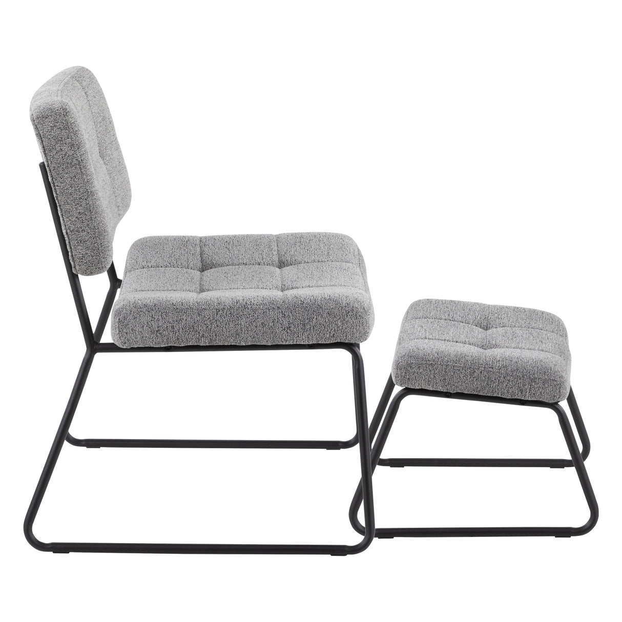 Strick & Bolton Lambert Lounge Chair and Ottoman Set