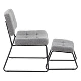 Strick & Bolton Lambert Lounge Chair and Ottoman Set