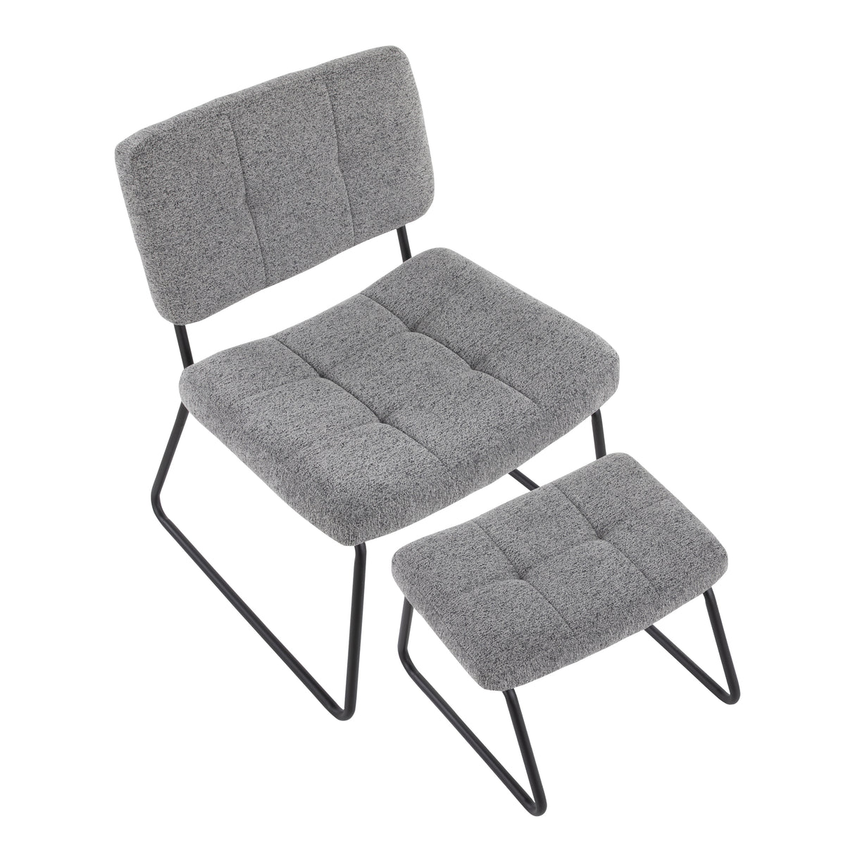Strick & Bolton Lambert Lounge Chair and Ottoman Set