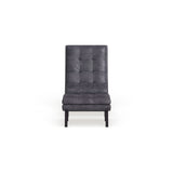 Strick & Bolton Ornette Faux Leather Lounge Chair and Ottoman Set