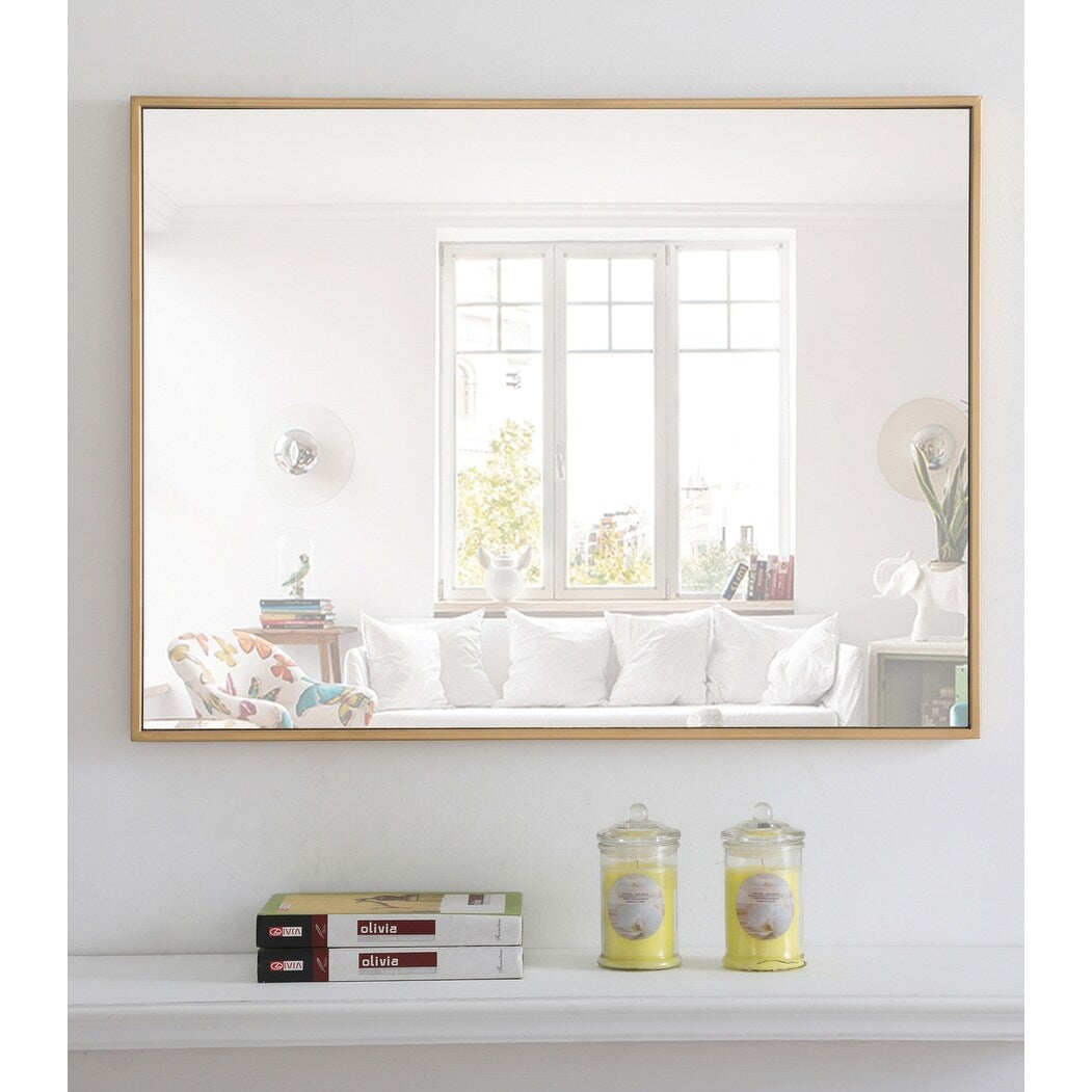 Strick & Bolton Posey Rectangular Metal Mirror