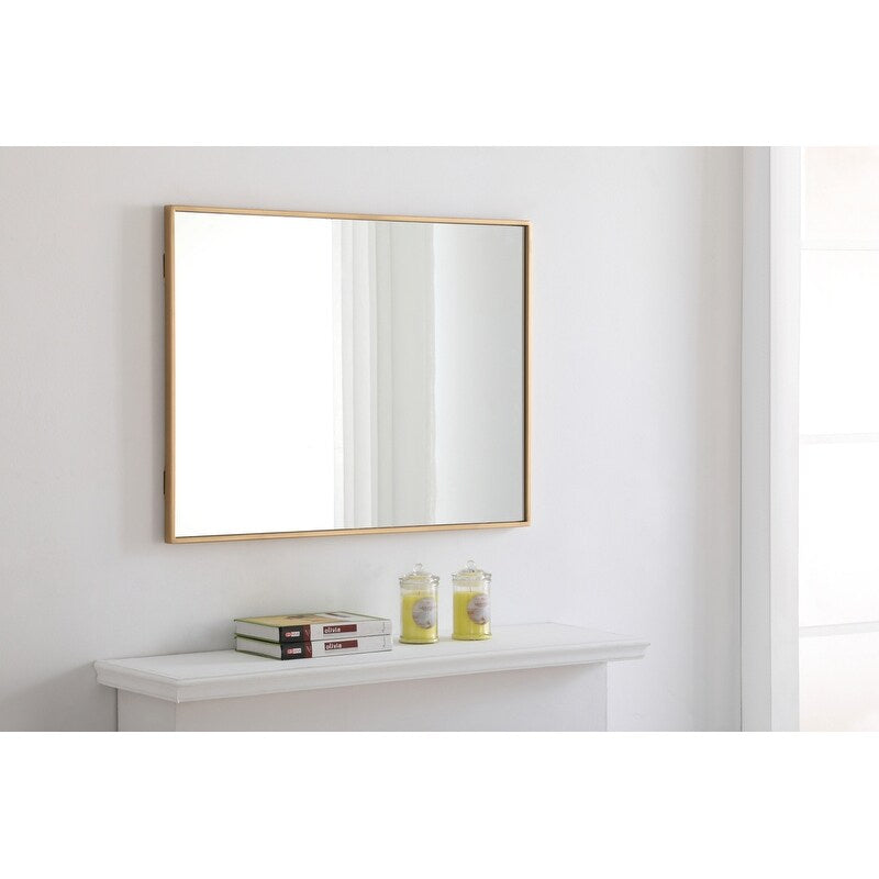 Strick & Bolton Posey Rectangular Metal Mirror