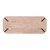 The Gray Barn Tierney Modern Farmhouse Natural Wood Console Table