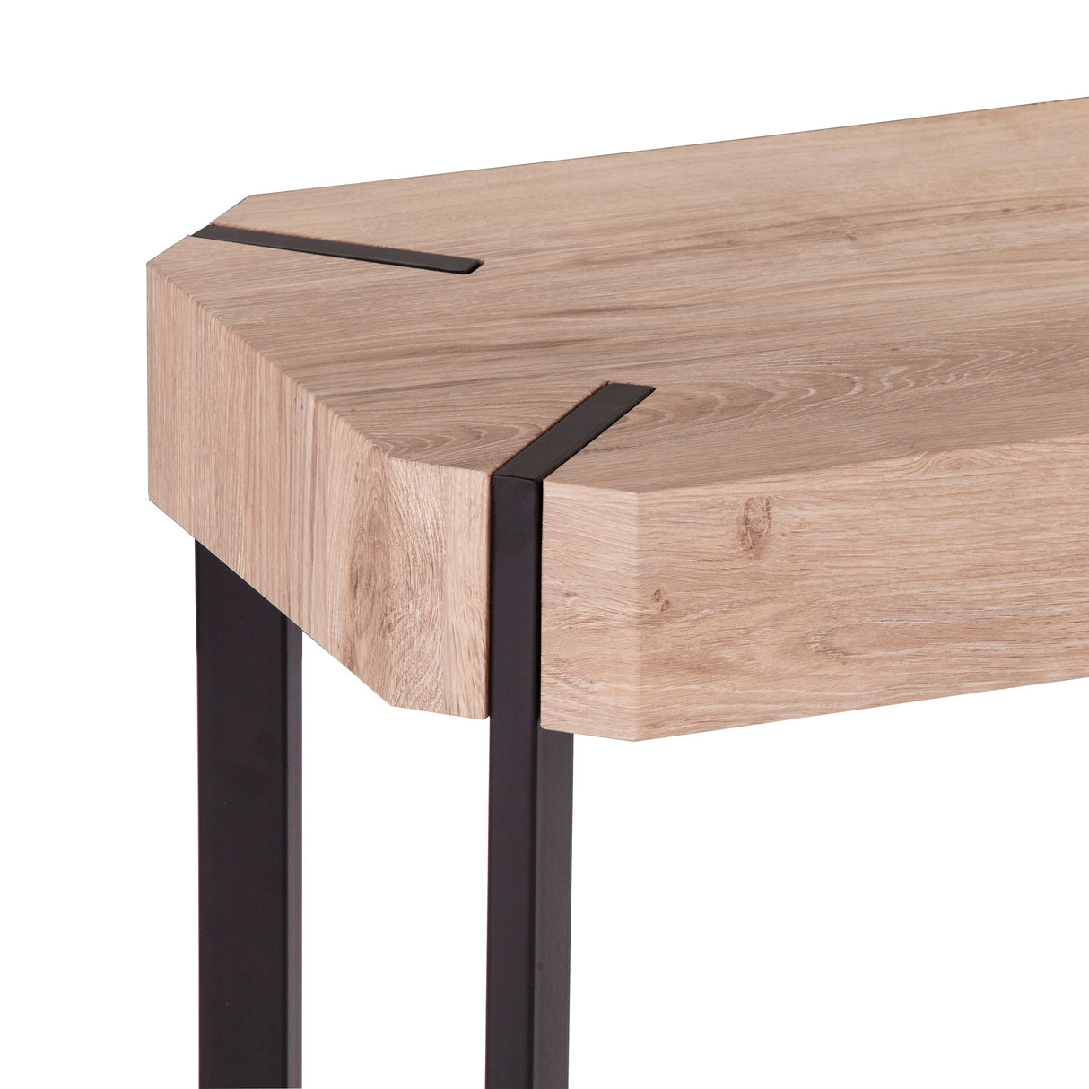 The Gray Barn Tierney Modern Farmhouse Natural Wood Console Table