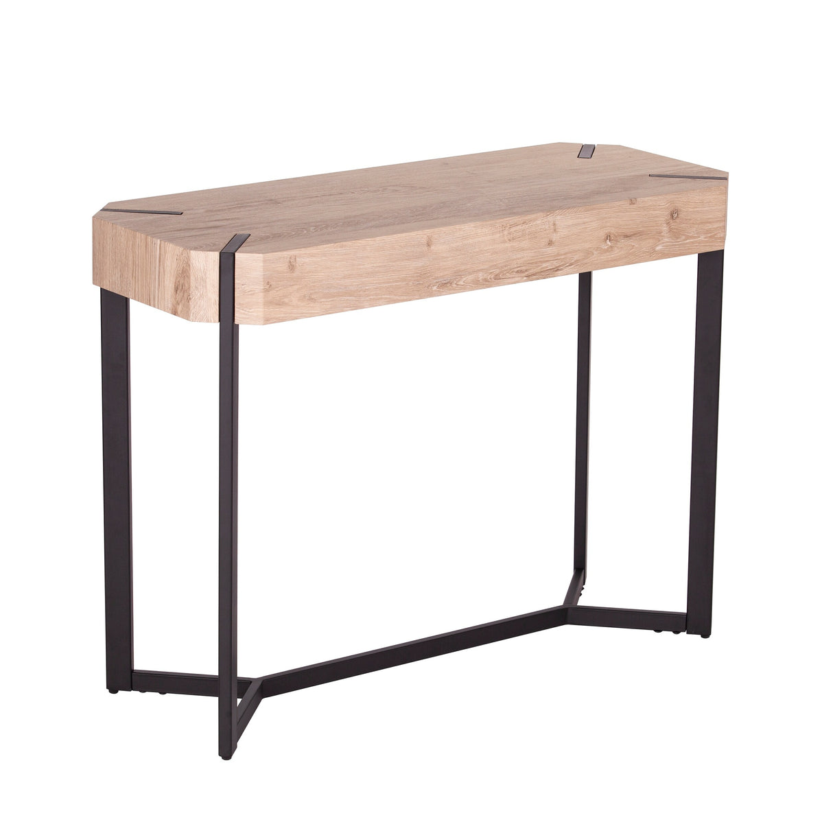 The Gray Barn Tierney Modern Farmhouse Natural Wood Console Table
