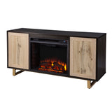 SEI Furniture Willington Electric Media Fireplace w/ Carved Details