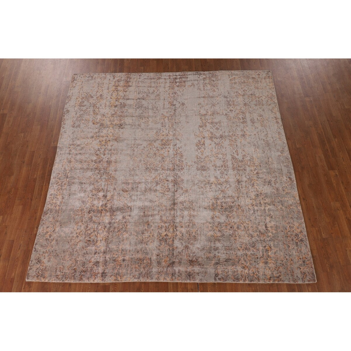 Stripe / Abstract Modern Area Rug Handmade Wool Carpet - 7'7"x 9'7"