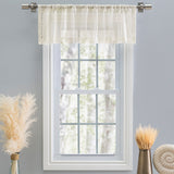 Stripe Lace Gorgeous Sheer Rod Pocket Valance
