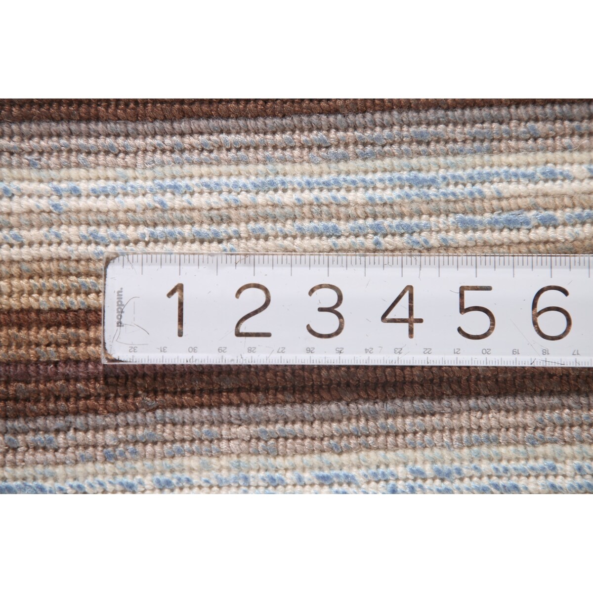 Striped Abstract Modern Accent Rug Hand-Knotted Wool Carpet - 4'1"x 5'10"