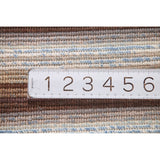 Striped Abstract Modern Accent Rug Hand-Knotted Wool Carpet - 4'1"x 5'10"