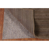 Striped Brown Gabbeh Oriental Area Rug Handmade Wool Carpet - 5'0"x 7'11"