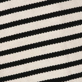 Striped Doormat Washable Front Porch Rug Layered Door Mats for Entryway/Bathroom/Home Entrance - Black and White